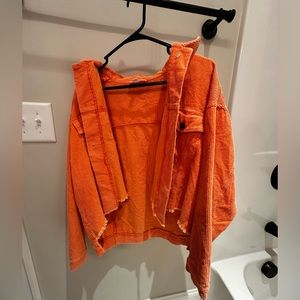 Coral Corduroy Jacket